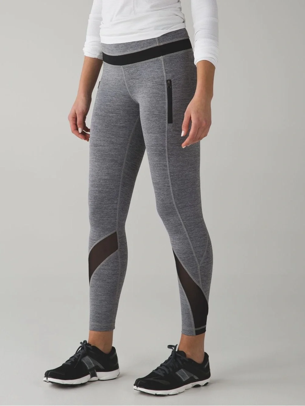Lululemon Inspire Tight II (Mesh) in Space Dye Camo Black Dark Slate